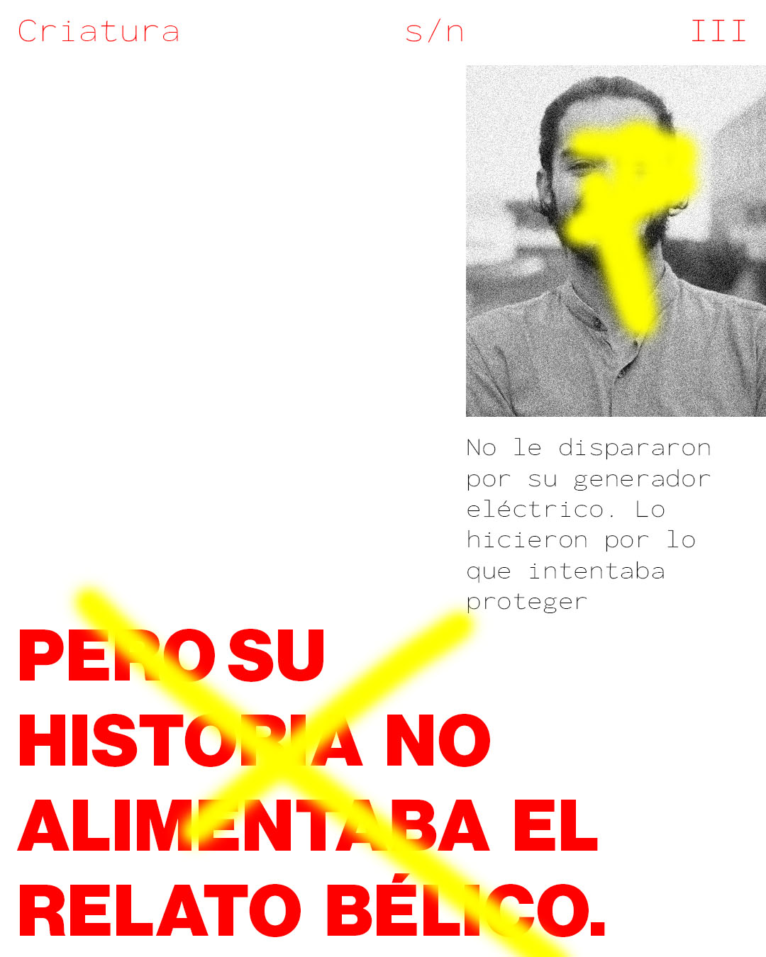 Conjunto de cinco publicaciones que constituye la pieza central del proyecto. Se parte del concepto de marginalización, manteniendo de forma abstracta la idea de “expedientes”. Incluye un retrato del individuo del que se habla, intervenido con pintadas que cubren sus rasgos y dejan entrever fragmentos de su rostro, preservando así la humanidad y la conexión emocional con el espectador.